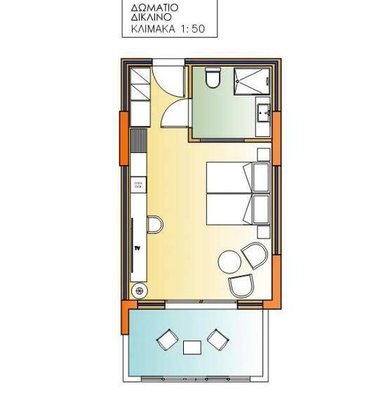 חדר דלוקס עם מרפסת, Lagaria