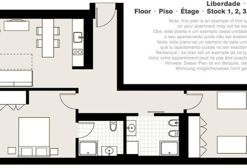 Appartement 2 Chambres, Lisbon Serviced Apartments   Liberdade