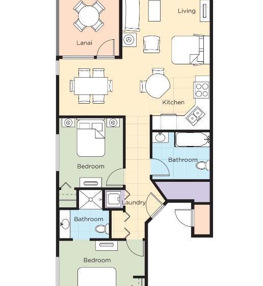 침실 2개 아파트, Worldmark Big Bear Lake