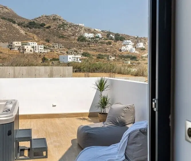 Villa 1 Makuuhuone Merinäkymä, El Mar Naxos