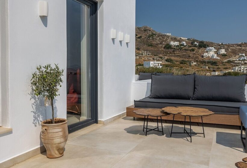 高级套房带海景, El Mar Naxos