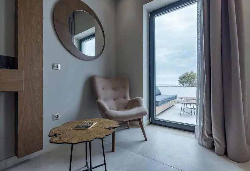 Villa 1 Makuuhuone Merinäkymä, El Mar Naxos