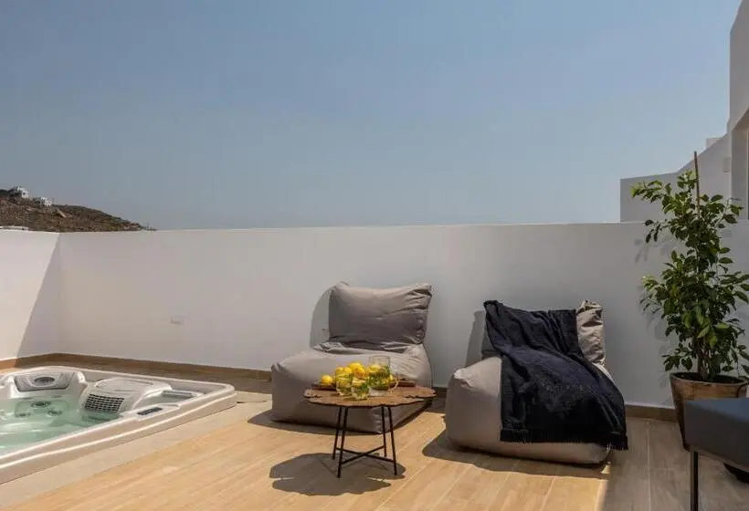 Deluxe-villa 1 Makuuhuone Merinäkymä, El Mar Naxos