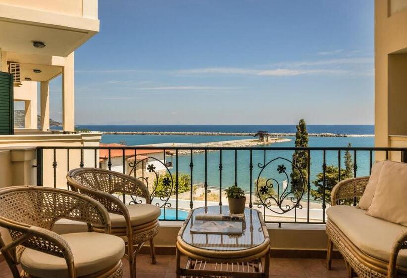 חדר משפחתי נוף לים, Griffon Kymi Hotel Previously Known As Valledi Village