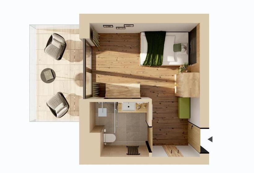 スタンダードシングルルーム, Firstpeak Zauchensee