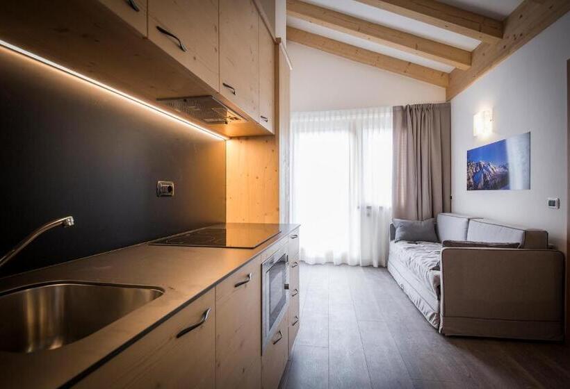 شقة غرفة واحدة, Aparthotel Dolomites Living&relax