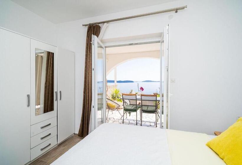 חדר סטנדרט נוף לים עם טרסה, Apartments Sandito