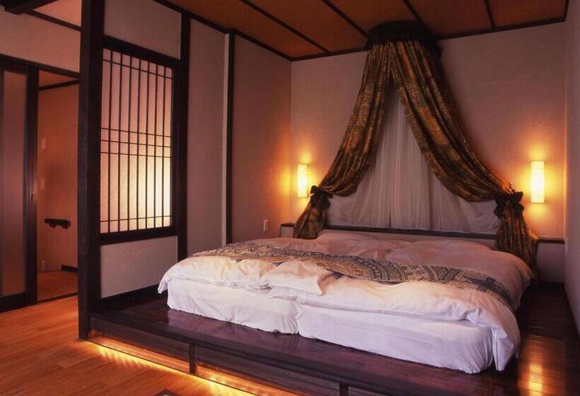 Standard room with outdoor bath, Ijika Daiichi Hotel Kagura