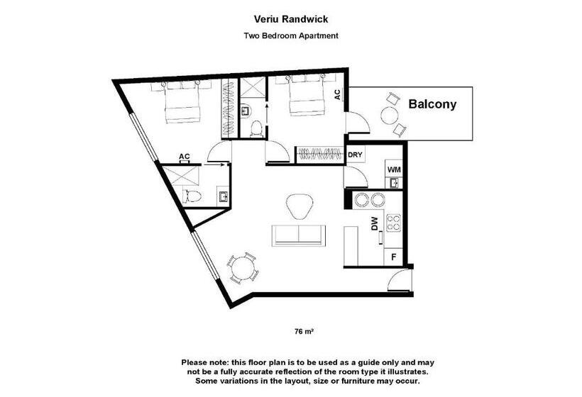 带2个卧室的套房, Veriu Randwick