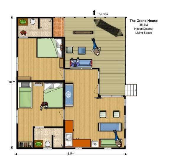 غرفة عائلية, Longtail Beach Resort