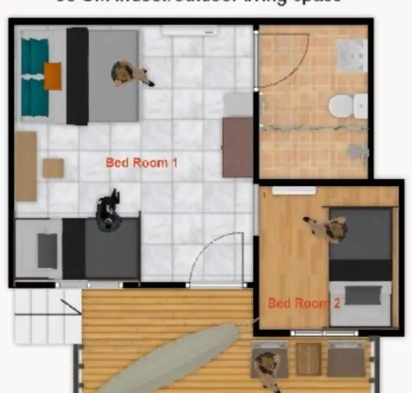 デラックスの４人部屋, Longtail Beach Resort