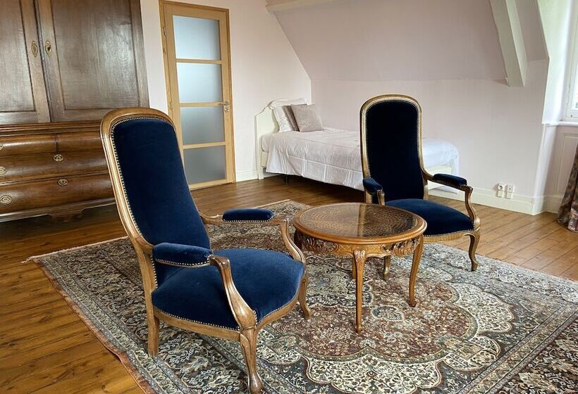 غرفة قياسية ثلاثية مطلة علي الحديقة, Château La Rametière