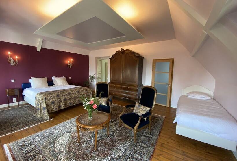 غرفة قياسية ثلاثية مطلة علي الحديقة, Château La Rametière