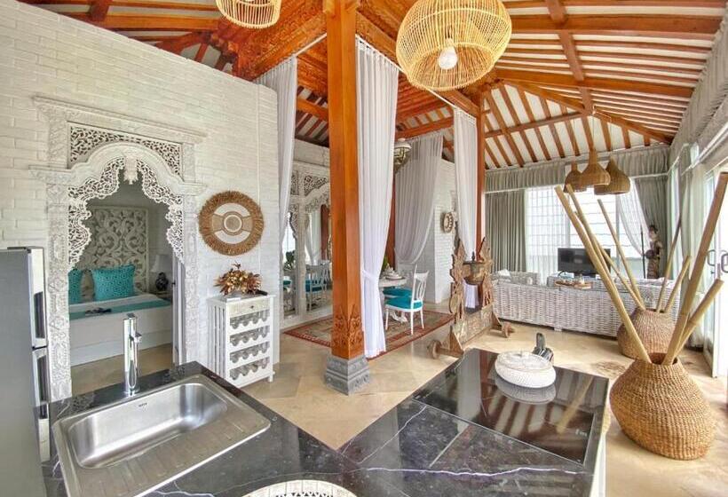 غرفة عائلية, Piramida S White Villa S Bali   Joglo