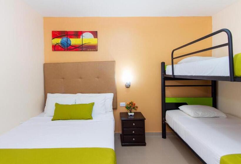 غرفة إقتصادية رباعية, Azuán Suites Hotel By Geh Suites