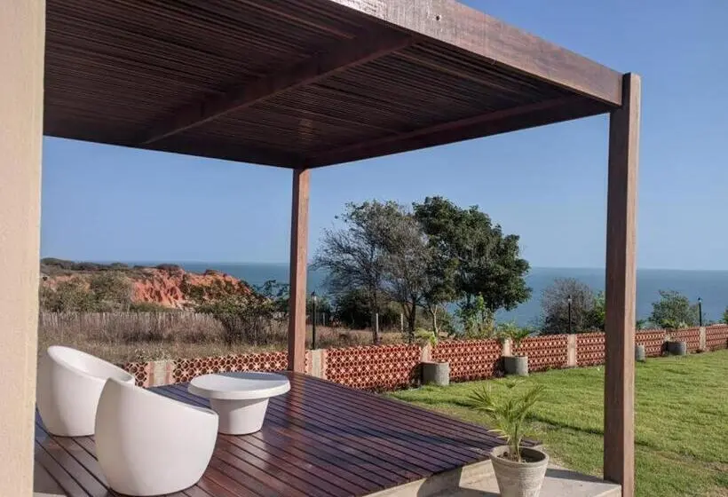 Deluxe-huone Merinäkymä Parveke, Lyttos Bungalows