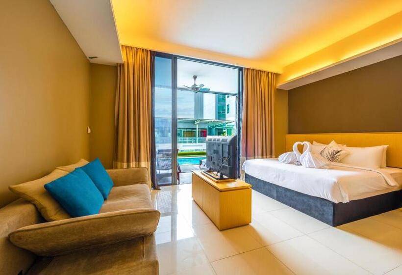 套房带泳池景, Greystone 99 Suites