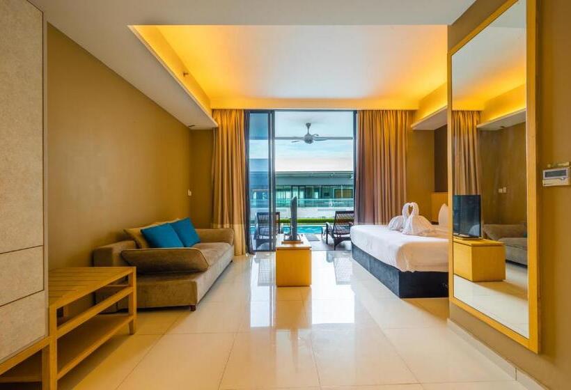 套房带泳池景, Greystone 99 Suites