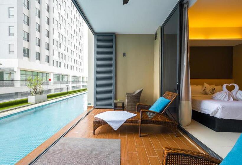 套房带泳池景, Greystone 99 Suites