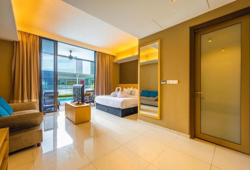 套房带泳池景, Greystone 99 Suites