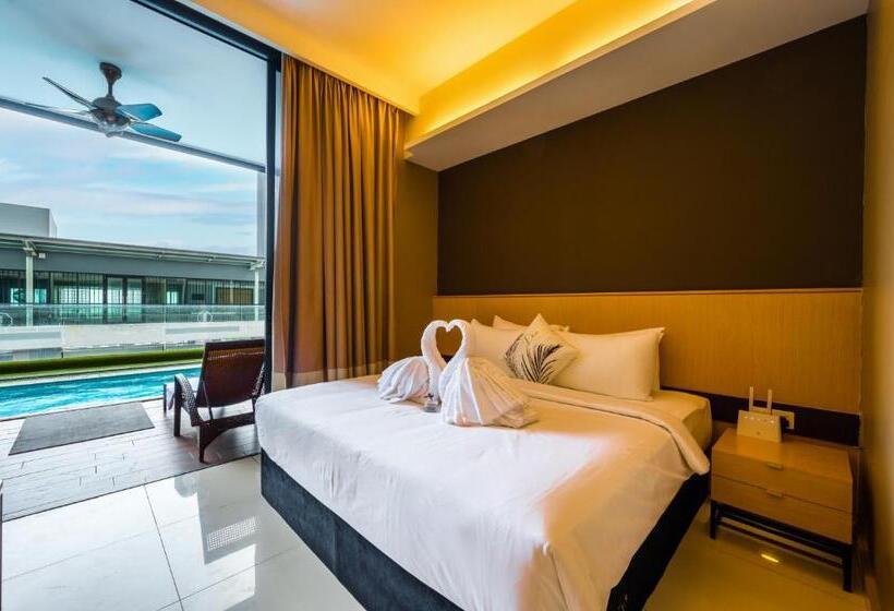 套房带泳池景, Greystone 99 Suites