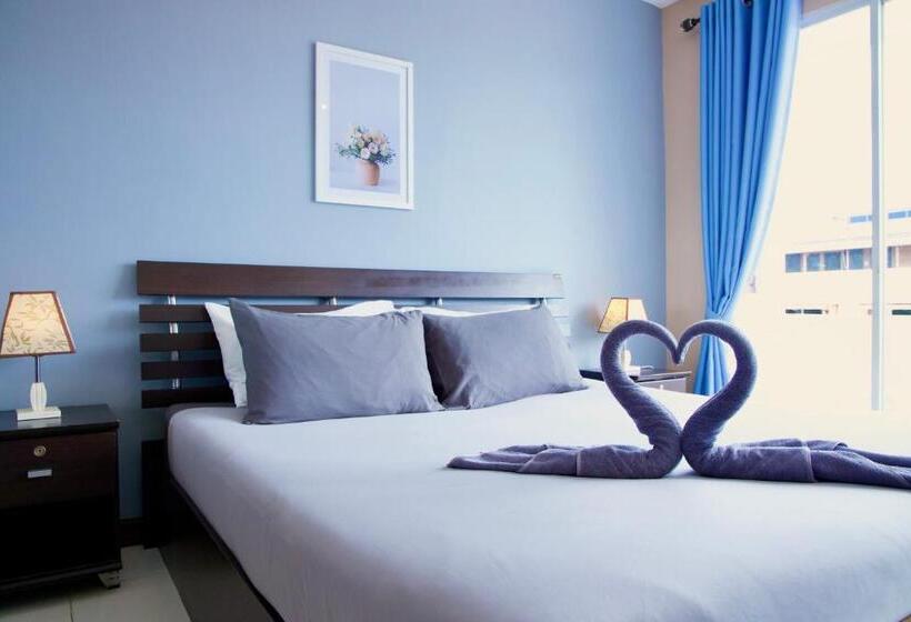 스탠다드 발코니 룸 바다 전망, Golden Guesthouse By The Beach Cha Am