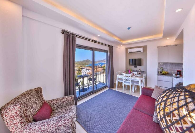 침실 1개 바다 전망 아파트, Lobelya Suites