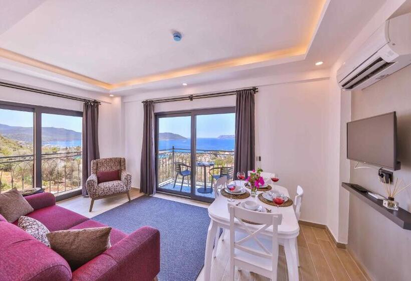 침실 1개 바다 전망 아파트, Lobelya Suites