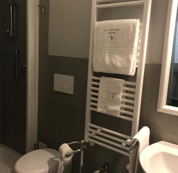 バルコニー付きシングルスタンダードルーム, La Terrazza Vercelli Bed & Charme