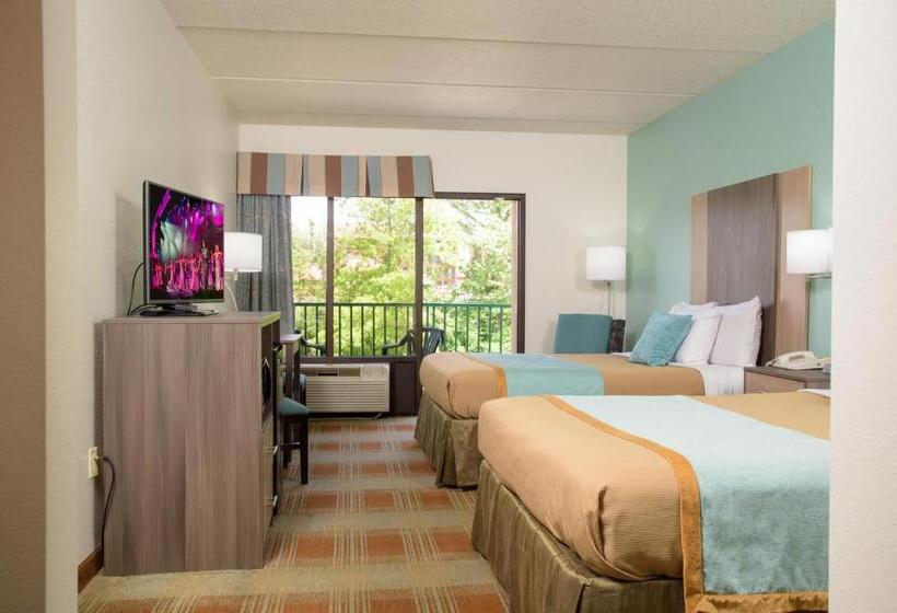 غرفه قياسيه سريرين مزدوجين, Pigeon River Inn