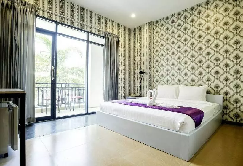 キングサイズベッドのデラックスルーム, White Residence Hotel & Apartment