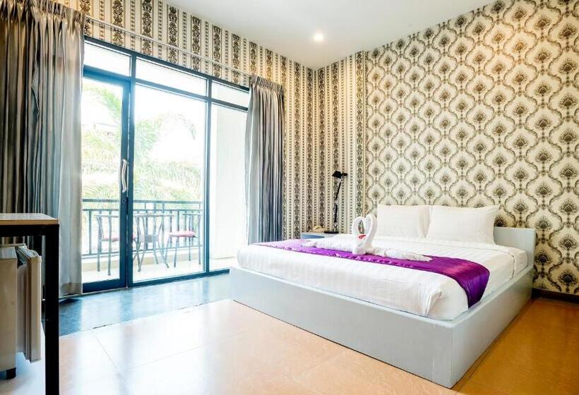 חדר דחוקס עם מיטת קינג, White Residence Hotel & Apartment