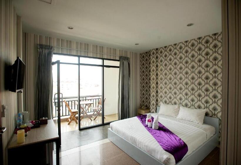 חדר דחוקס עם מיטת קינג, White Residence Hotel & Apartment