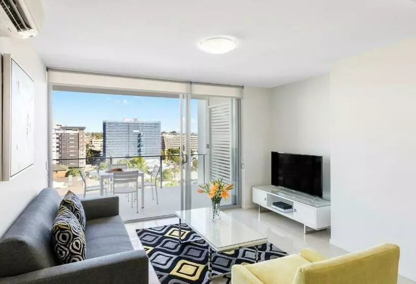 １ベッドルームアパートメント, Oaks Brisbane Woolloongabba Suites