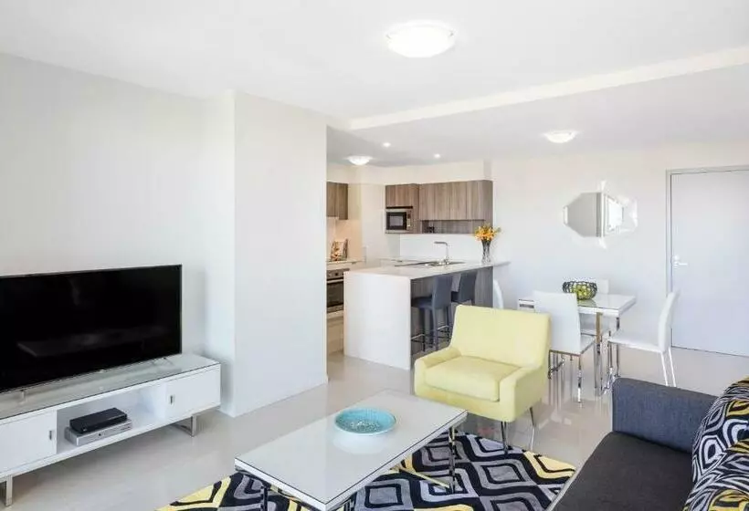１ベッドルームアパートメント, Oaks Brisbane Woolloongabba Suites