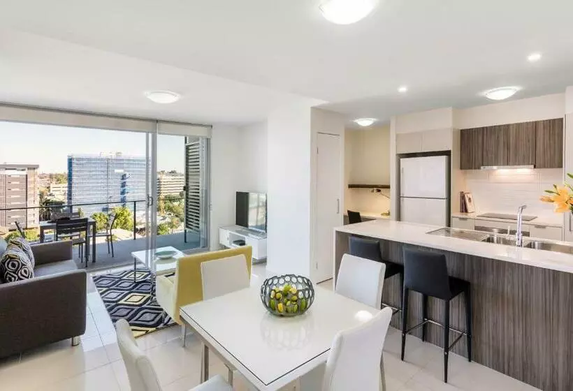 １ベッドルームアパートメント, Oaks Brisbane Woolloongabba Suites