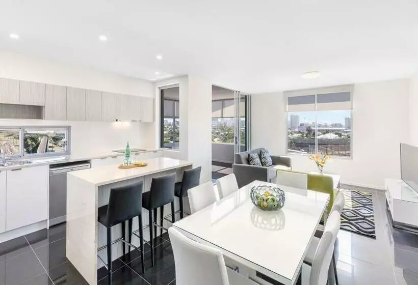 ２ベッドルームアパートメント, Oaks Brisbane Woolloongabba Suites