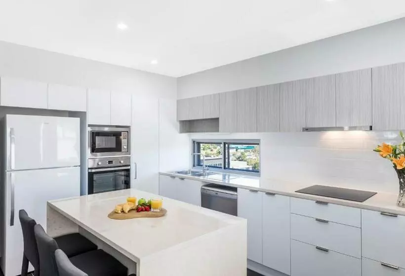 ２ベッドルームアパートメント, Oaks Brisbane Woolloongabba Suites