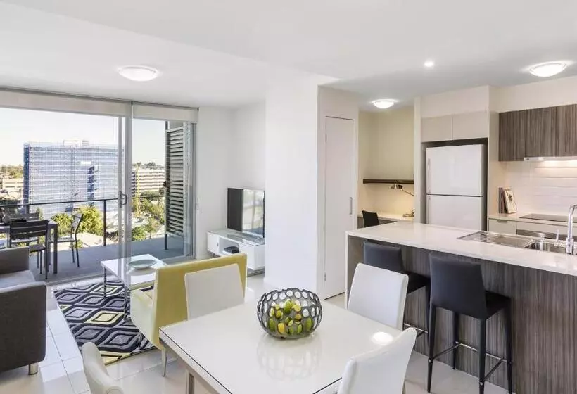 一ベッドルームエクゼクティブアパートメント, Oaks Brisbane Woolloongabba Suites