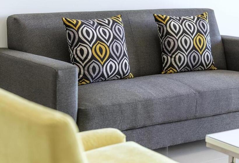 דירת אקזקיוטיב, חדר שינה 1, Oaks Brisbane Woolloongabba Suites