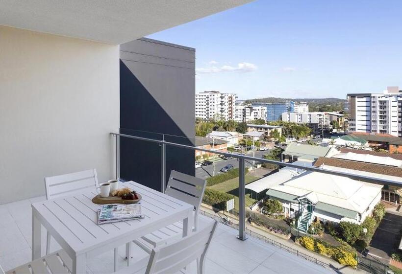 דירת אקזקיוטיב, חדר שינה 1, Oaks Brisbane Woolloongabba Suites