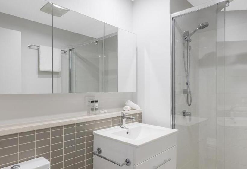 דירת אקזקיוטיב, חדר שינה 1, Oaks Brisbane Woolloongabba Suites