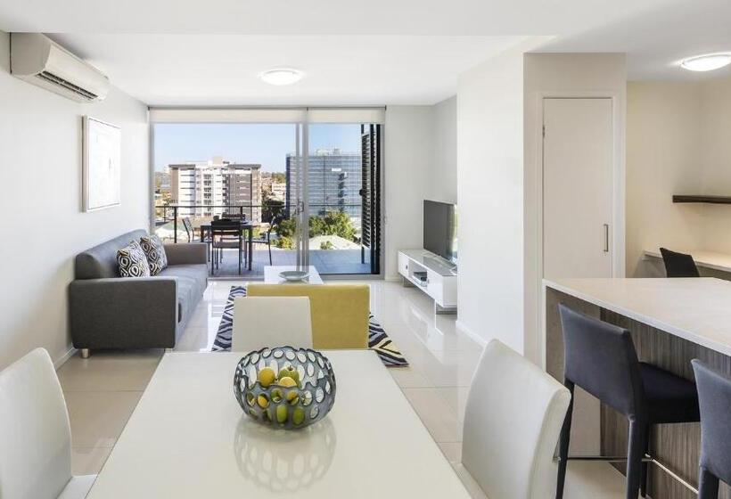 דירת אקזקיוטיב, חדר שינה 1, Oaks Brisbane Woolloongabba Suites