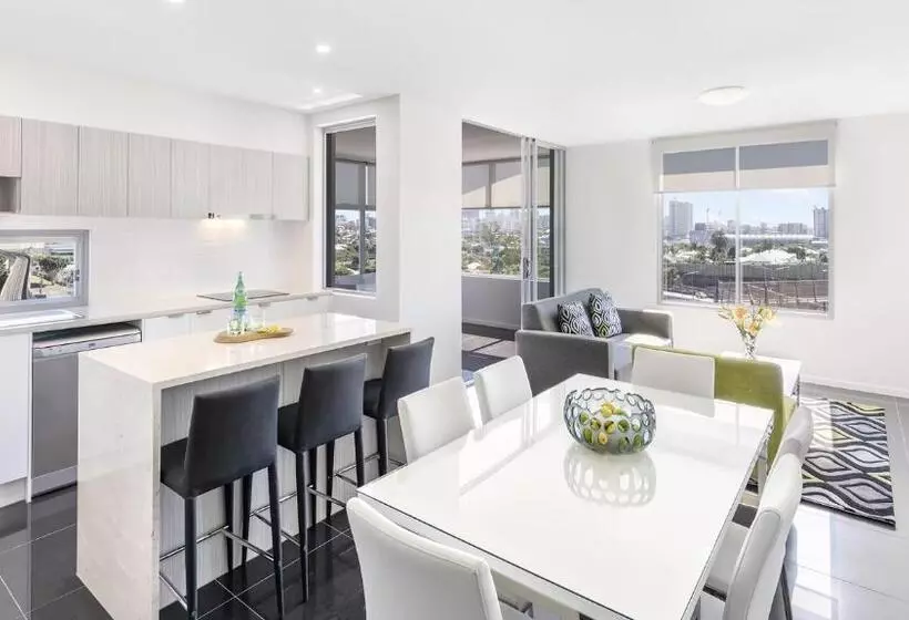 ２ベッドルームのエクゼクティブアパートメント, Oaks Brisbane Woolloongabba Suites