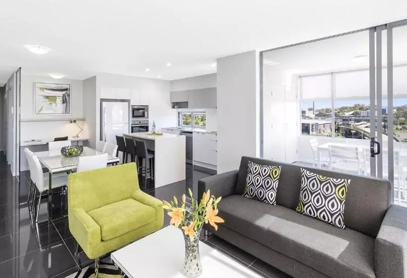 ２ベッドルームのエクゼクティブアパートメント, Oaks Brisbane Woolloongabba Suites