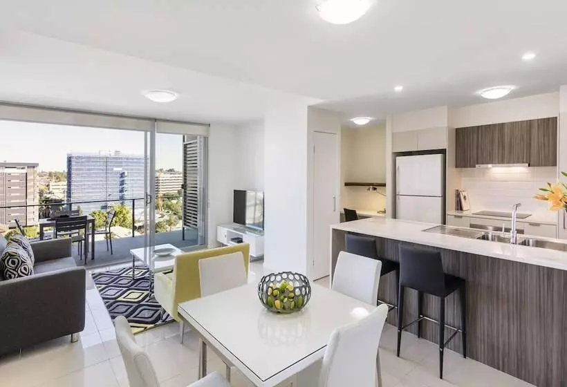 １ベッドルームアパートメント, Oaks Brisbane Woolloongabba Suites