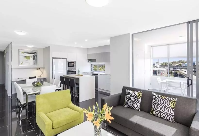 ２ベッドルームアパートメント, Oaks Brisbane Woolloongabba Suites