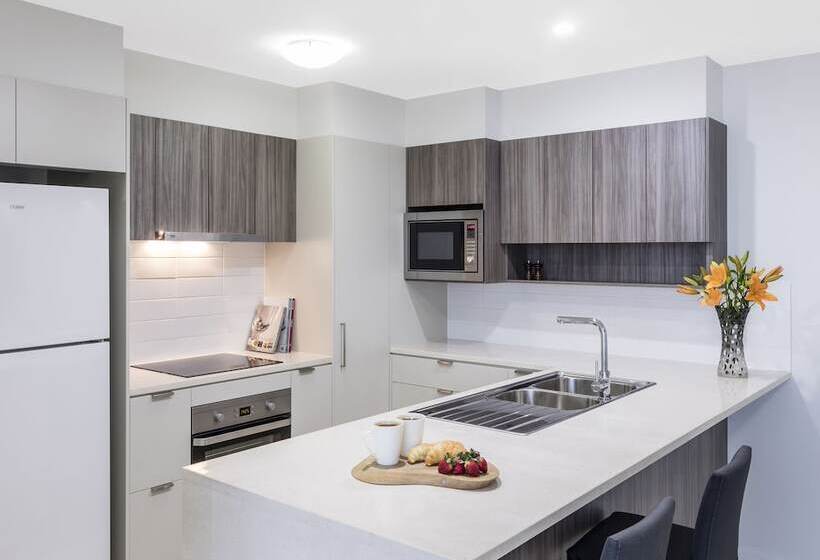 דירת אקזקיוטיב, חדר שינה 1, Oaks Brisbane Woolloongabba Suites