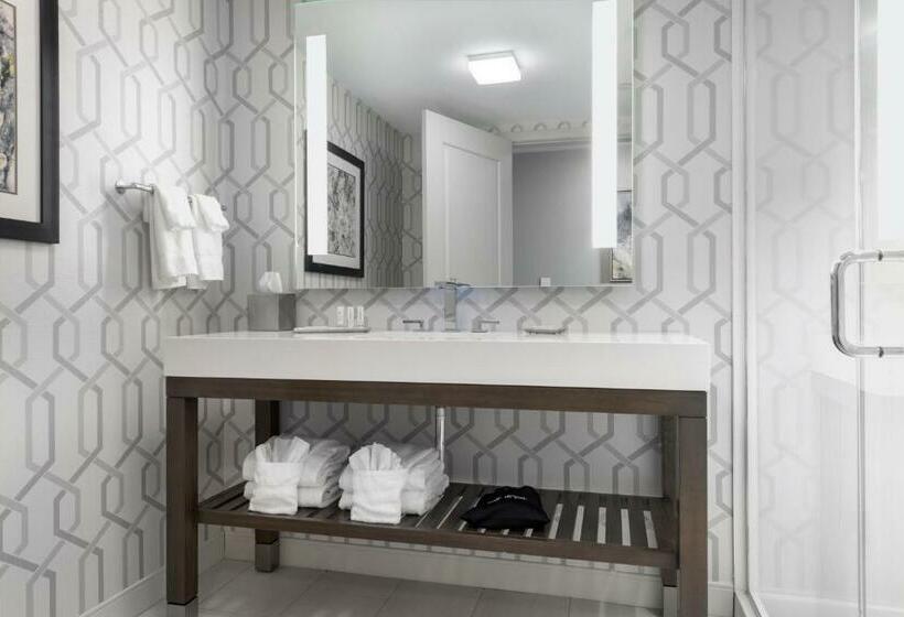 디럭스 룸 킹사이즈 침대, Courtyard By Marriott Edgewater Nyc Area