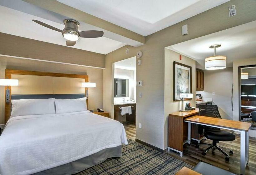 디럭스 스위트 킹 침대, Homewood Suites By Hilton Boston Brooklinelongwood Medical